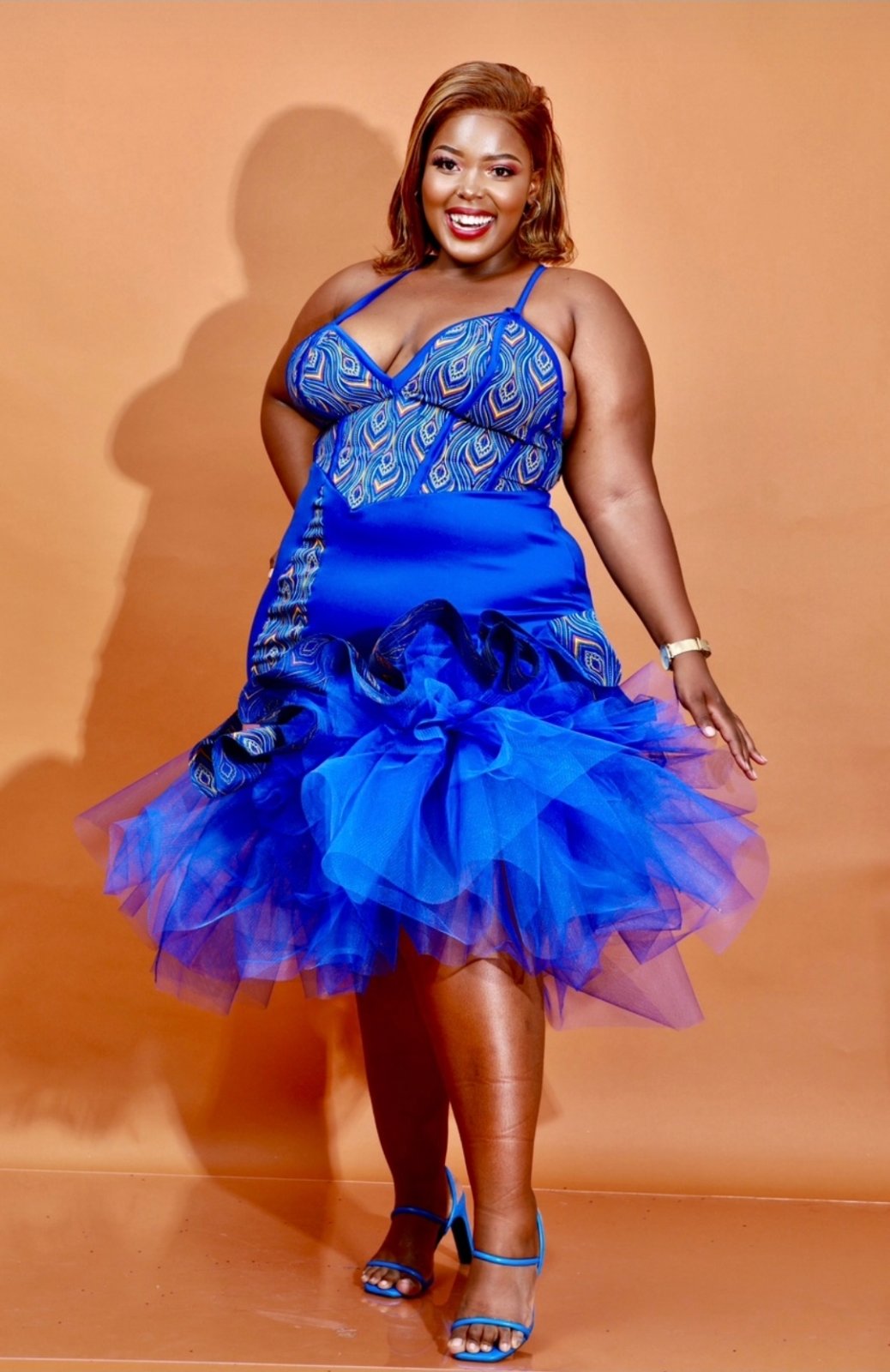 ThinkLeeRoyalBlue Trad — Traditional Wear by BlackBarbiebyTK