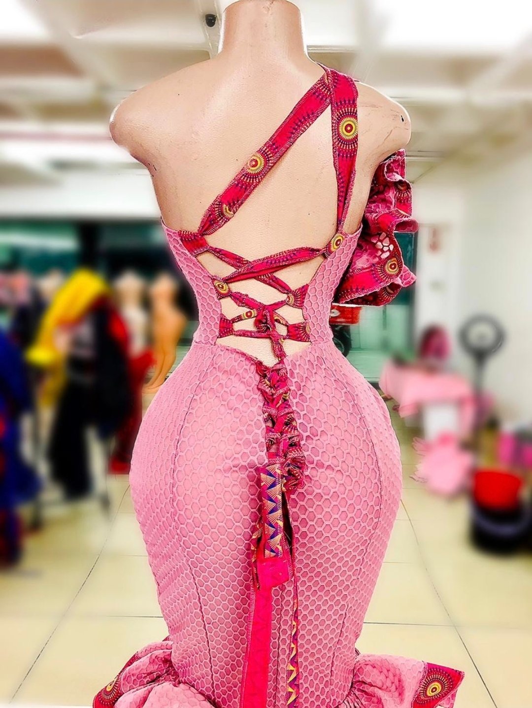 Pink long tradition photo 3